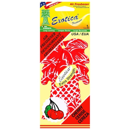 Exotica Fresheners AIR FRESHENER CHERRY/SINGLE TRILINGUAL PT1CHE